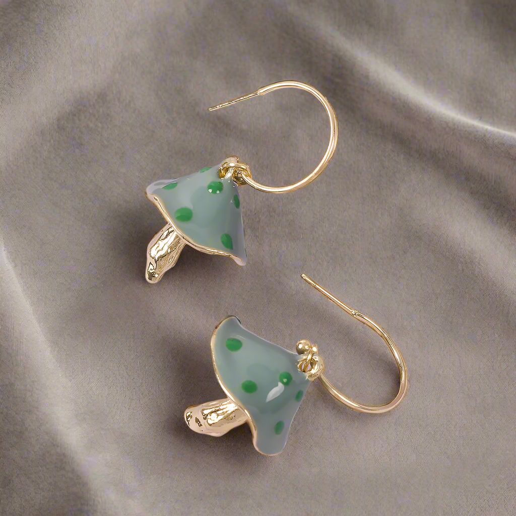 Enchanted Toadstool Gem Earrings