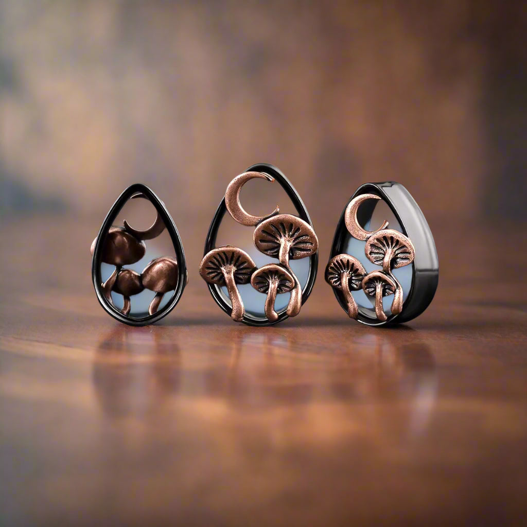 Mushroom Crescent Water Drop Plugs