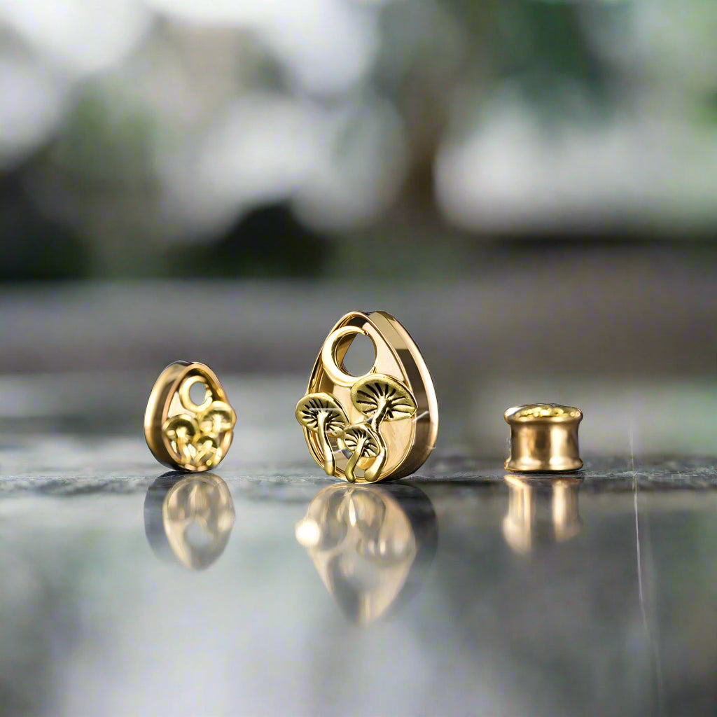 Mushroom Crescent Water Drop Plugs