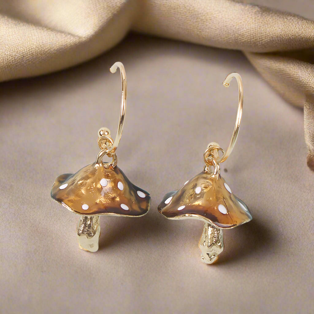 Enchanted Toadstool Gem Earrings
