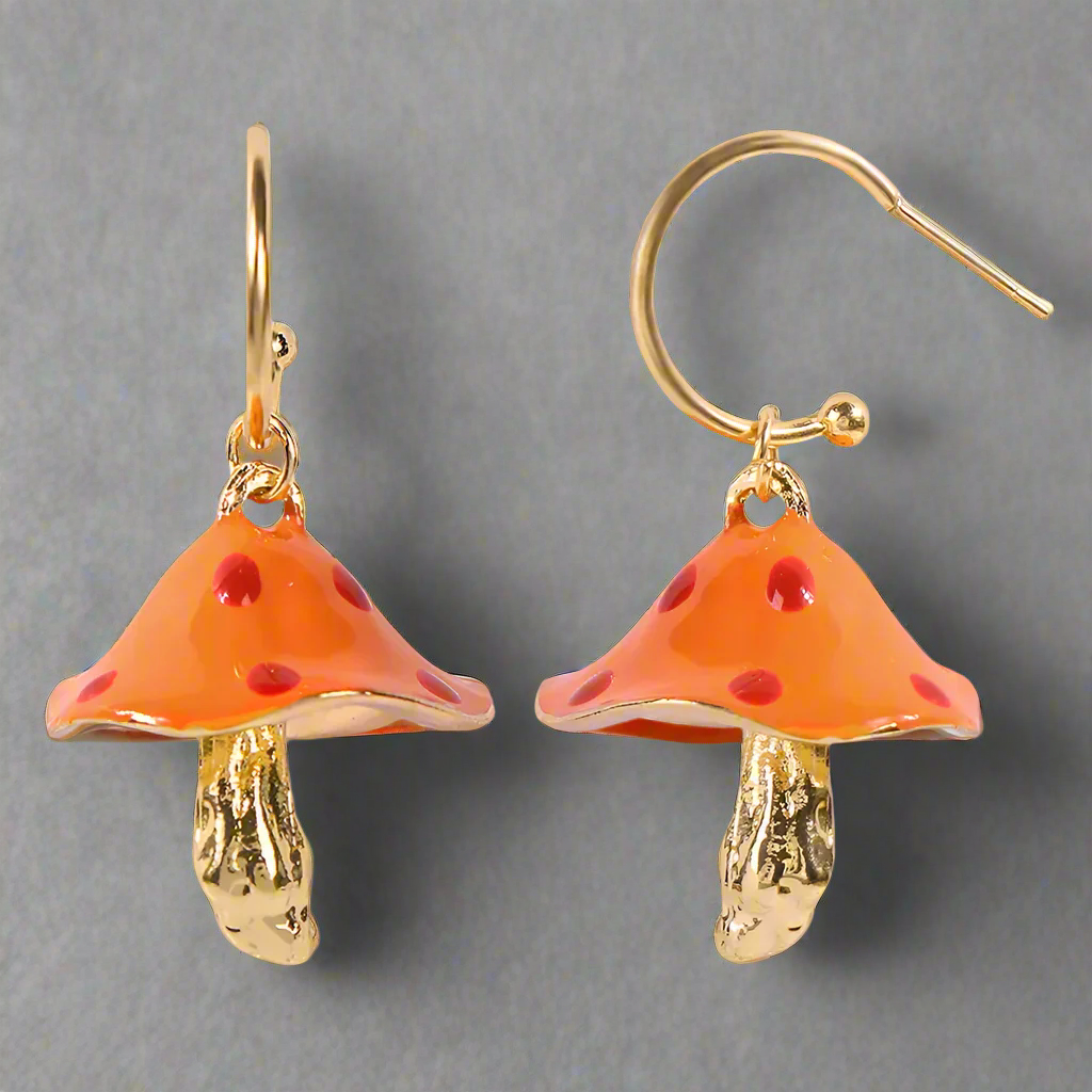 Enchanted Toadstool Gem Earrings