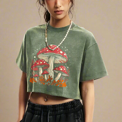 Fungi Garden Crop Top