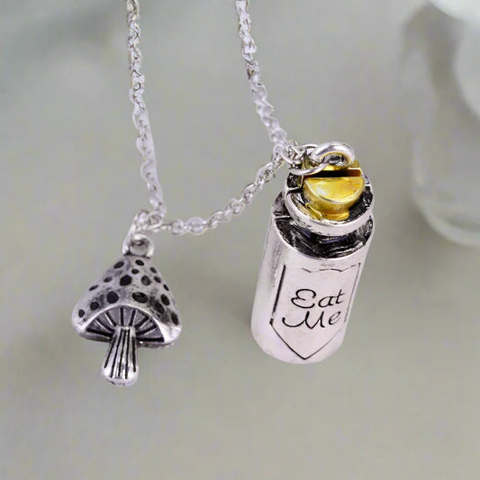 Eat Me/ Drink Me Pendant Necklace